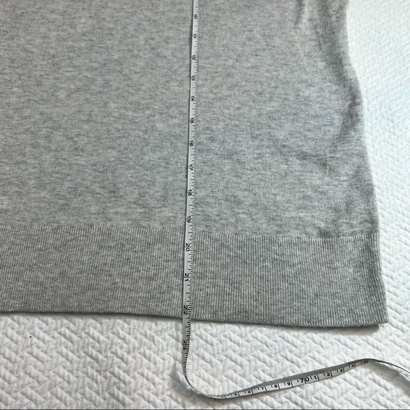 GAP Grey Cotton Crew Neck Raglan Sleeve Sweater Size S - Picture 6 of 12